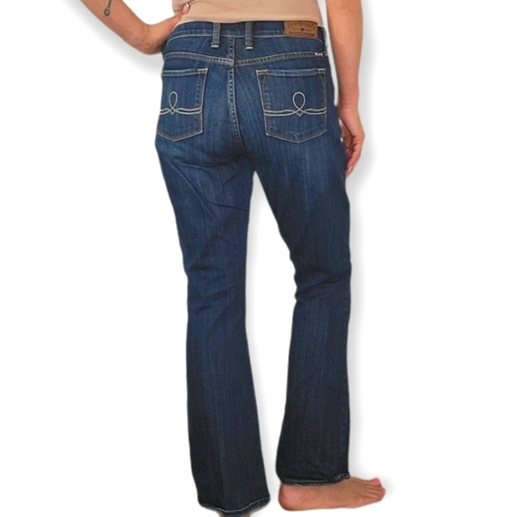 Lucky Brand Sofia Bootcut Midrise Ankle 10 Regular Blue - Picture 2 of 5